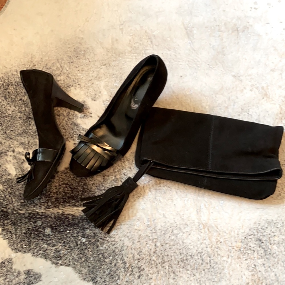 Gorgeous Tods Suede and Leather Heels Size 39.5/9